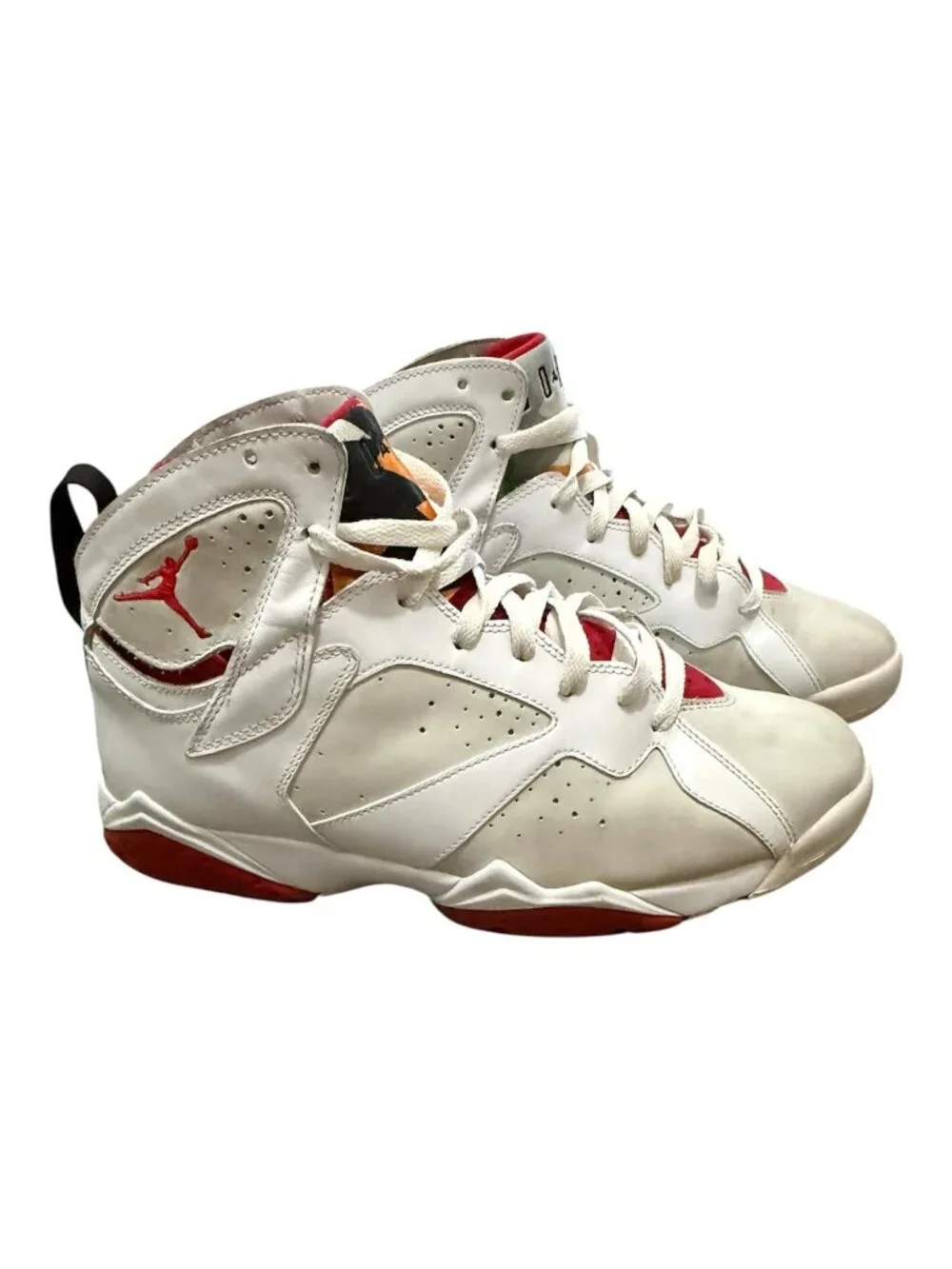 Nike Air Jordan 7 Hare CDP Retro Countdown 2007 Size 10 White Red 394775-102